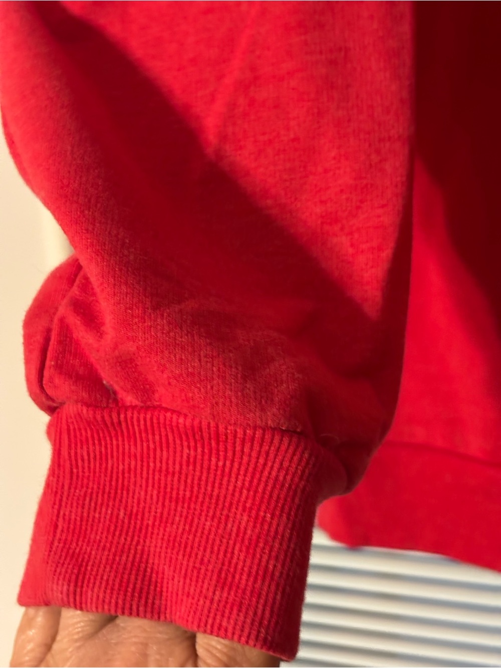 Disney Red Off-the-Shoulder Mickey Sweatshirt - Picture 10 of 10